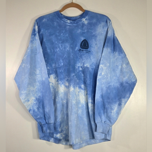 Disney Tops - RARE DISNEY AULANI RESORT STITCH OHANA TIE DYE SPIRIT JERSEY.